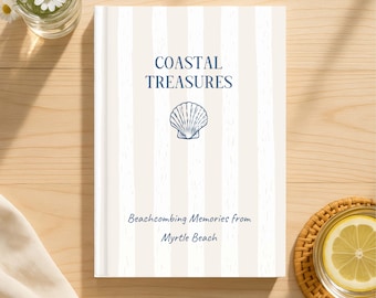 Beachcombing Journal, Personalized Shell Collector Notebook, Coastal Grandmas, Beach Lover Gift, Seaside Memory Book