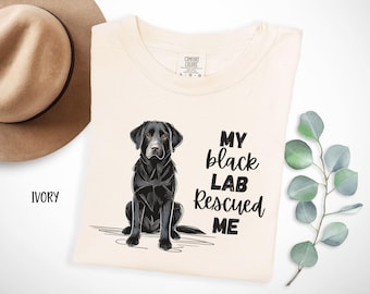 Black Lab Shirt, Labrador Mom Comfort Colors T-Shirt, Dog Mama Tee, Labrador Retriever Comfort Colors Shirt, Gift for Lab Lovers
