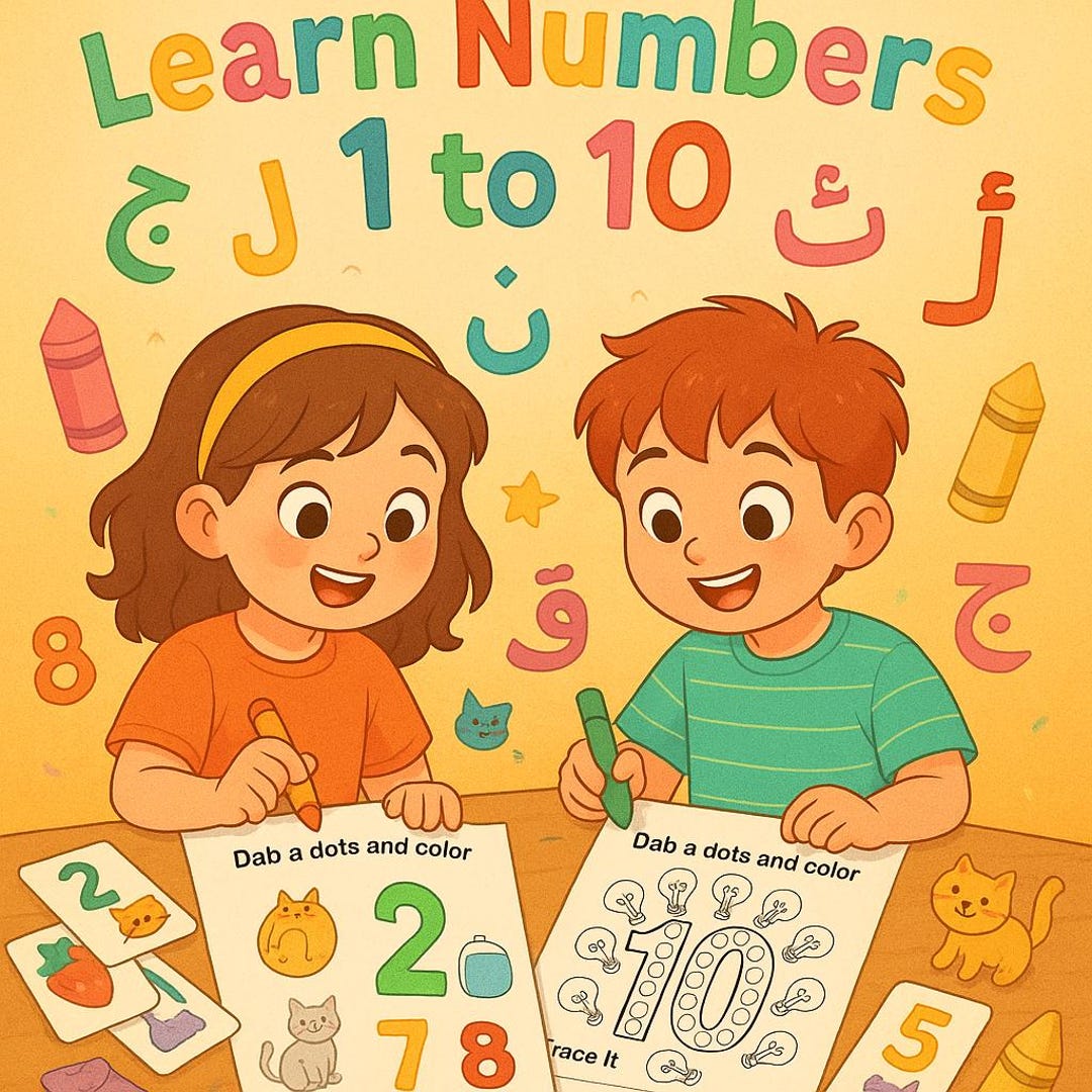 Learn Numbers 1 to 10 – Printable Dot Marker & Tracing Worksheets for ...