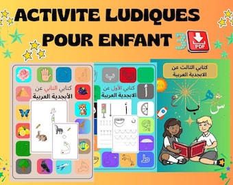 Educational PDF Pack – Writing Learning Booklet Kindergarten to CP Graphics Activities – 3 Printable Activity Books