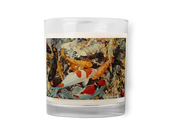 Koi Fish Glass Jar Soy Wax Candle