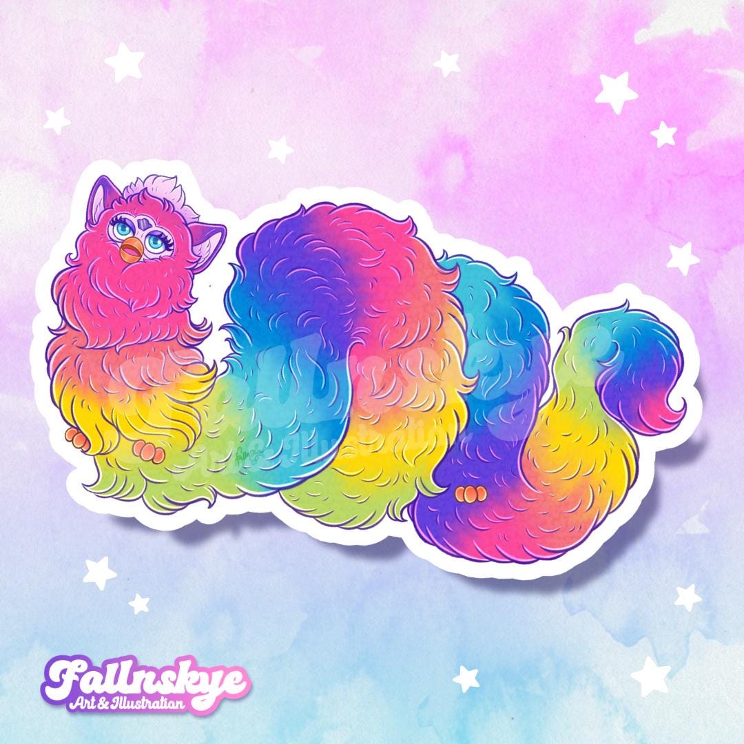 Long Furby Sticker - Etsy