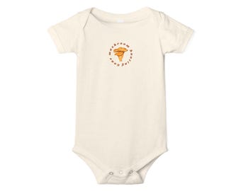 Chantelle Mushroom Illustration Infant Jersey One Piece | Mushroom Hunting Foraging Baby Onesie Gone Mushroom Hunting