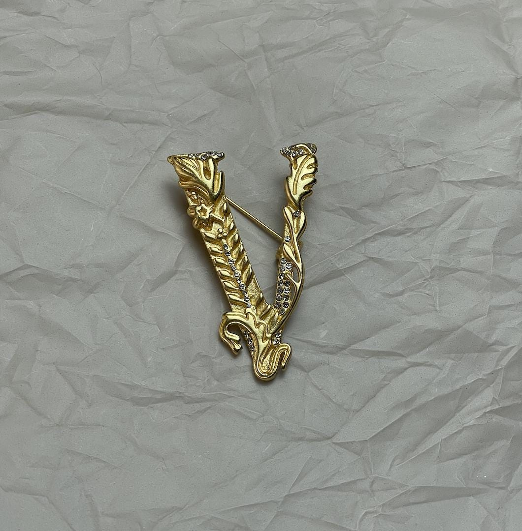 Versace Brooch - Etsy