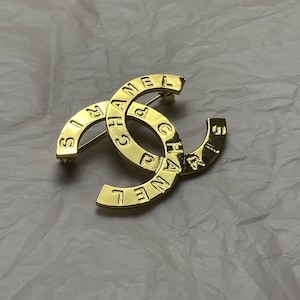 Vintage Excellent Gold Tone Chanel Brooch