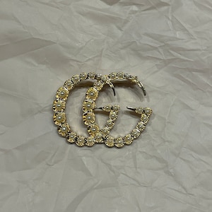 Vintage Gucci Gold Brooch With Pearls