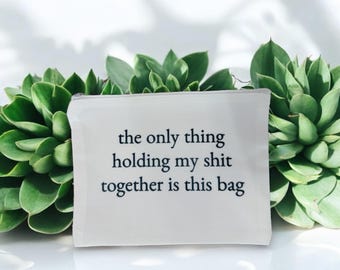 Bolsa de maquillaje divertida: organizador de viaje sarcástico, neceser