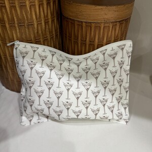 Martini&#39;s Toiletry and Make Up Bags | Funny and Cute Canvas Pouches