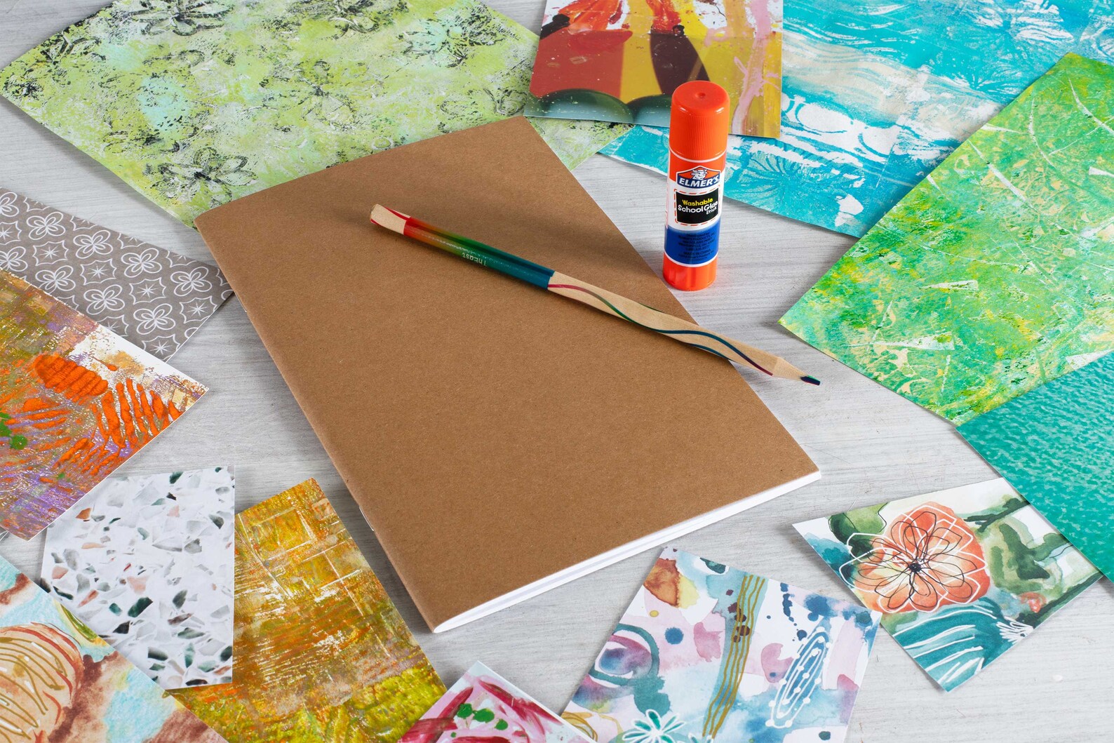 Paper Collage Kit With LARGE Paper Journal Handcrafted Quality Paper ...