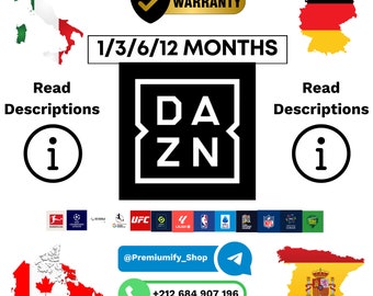 DAZN-Konto || DAZN Premium 1/3/6/12 Monate