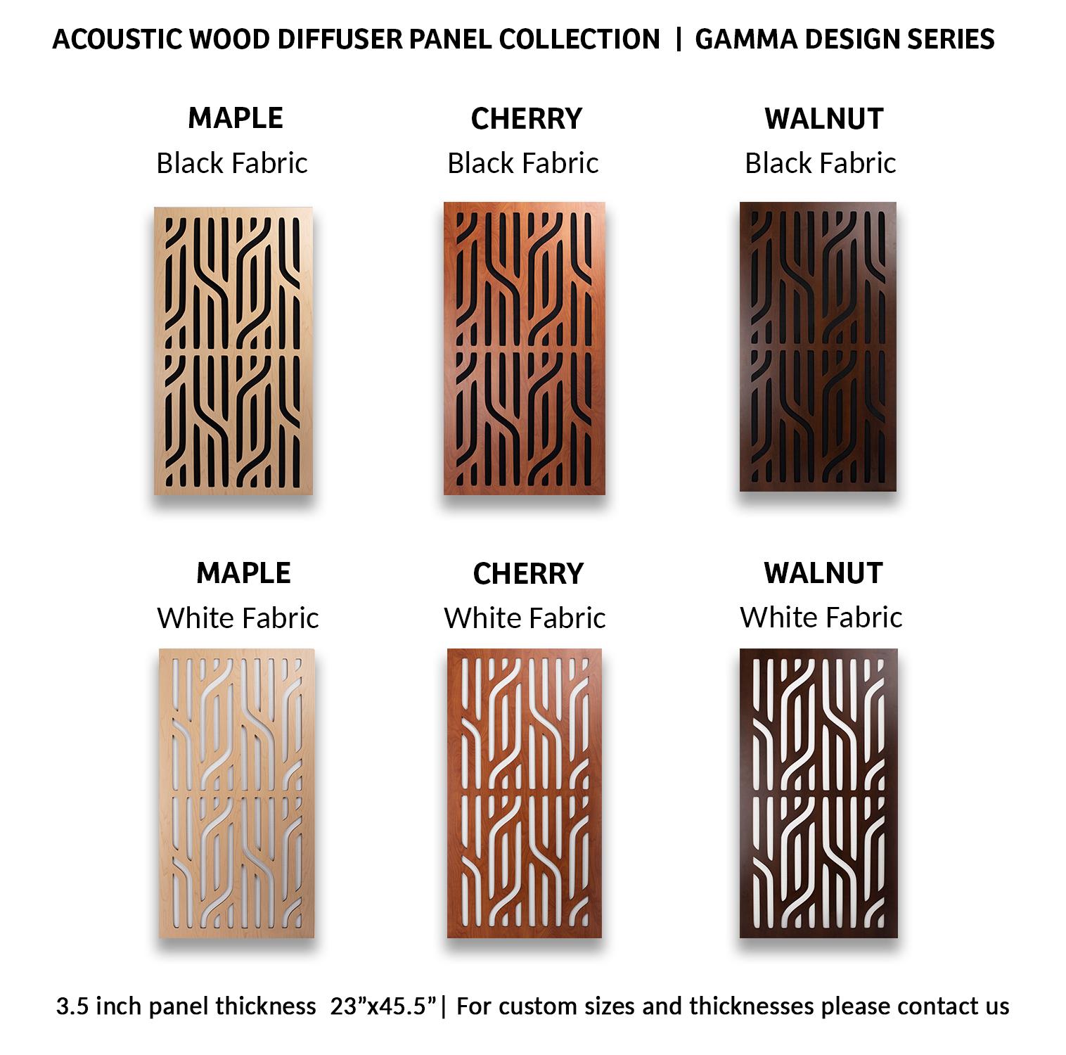 Acoustic Diffuser Wood Panel - Singel - 23”x45.5”x3.5"– Sound Absorbing ...
