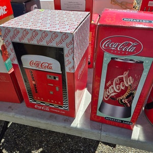 Coca cola cookie jar ceramic
