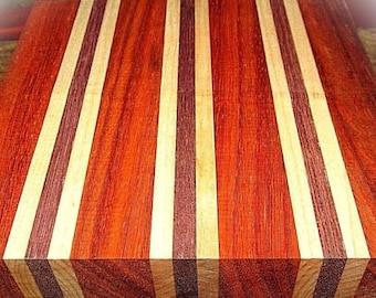 SPECIAL Walnut / Yellow Heart / Padauk Cutting Board Wood Kit - Custom Sizes