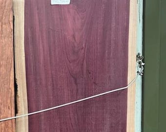 Purple Heart Exotic Live Edge Wood Slab Slab.. two halves (2) approximately length 43.5" ea.