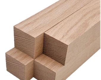 Red Oak Lumber Square Turning Blanks 2 Pieces