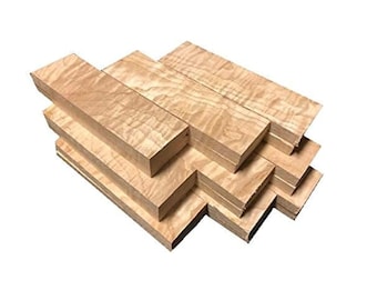 Curly Maple Knife Scales One Set