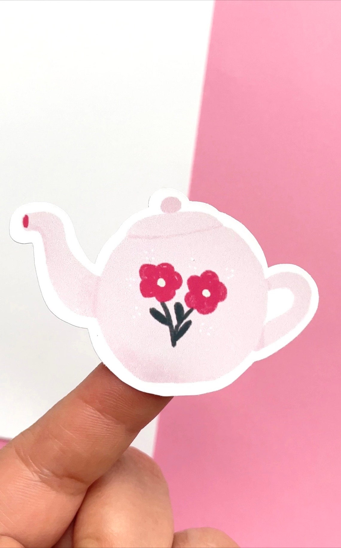Teapot Sticker Tea Party Sticker Sheet || Cute Sticker Sheet || Teacup Stickers ...