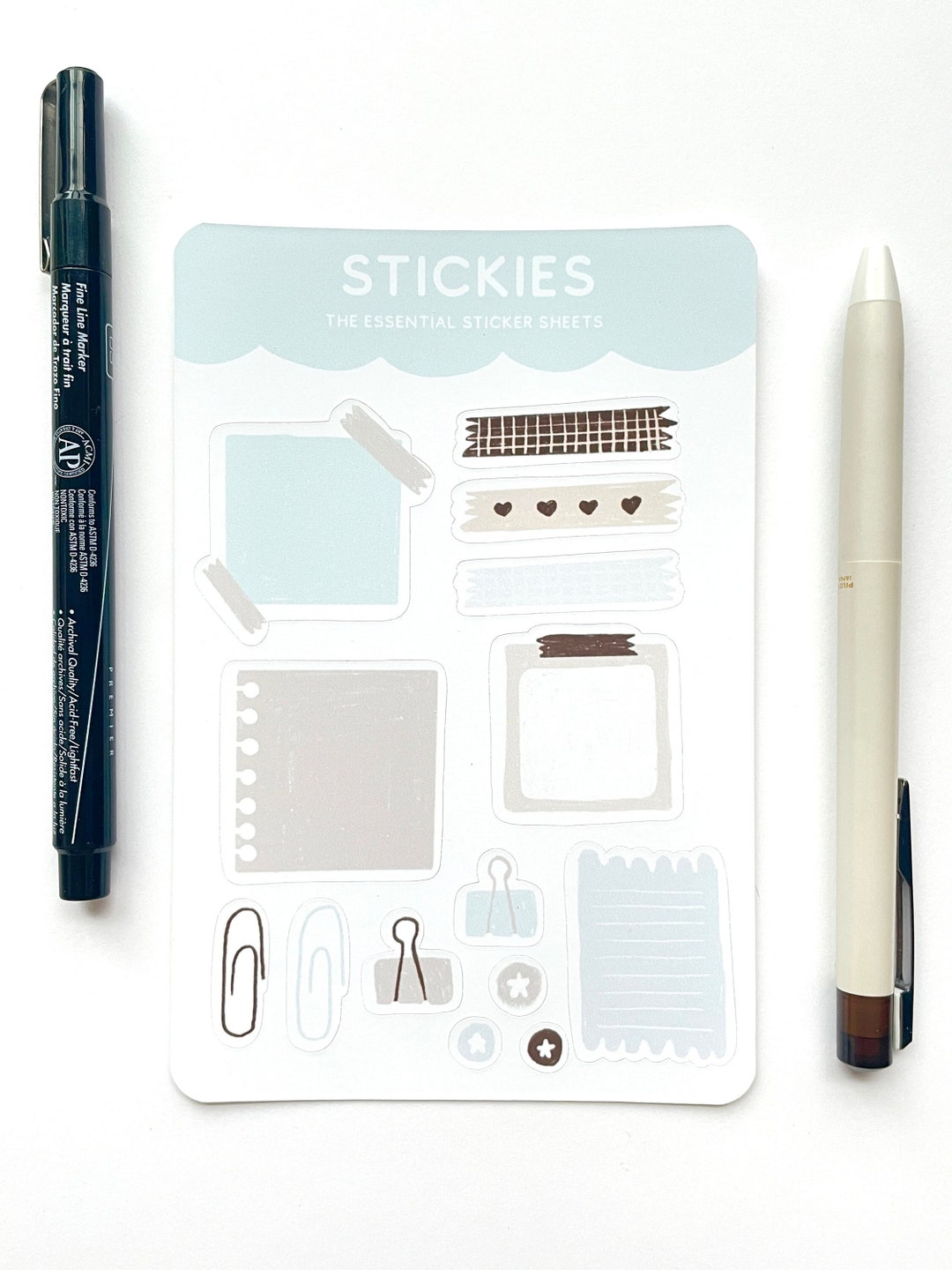 Sticky Note Sticker Sheet || Cute Sticker Sheet || Essentials || Sticky ...