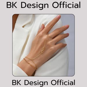 Hand Chain Bracelet: Boho Minimalist Finger Jewelry