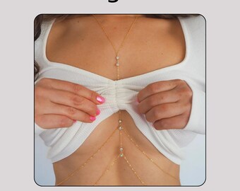 Scallop Pendant Body Chain: Elegant Festival Waist Jewelry