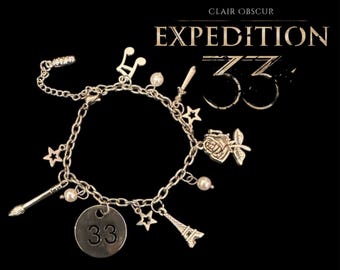 Clair Obscur: Expedtition 33 Themed Charm Bracelet