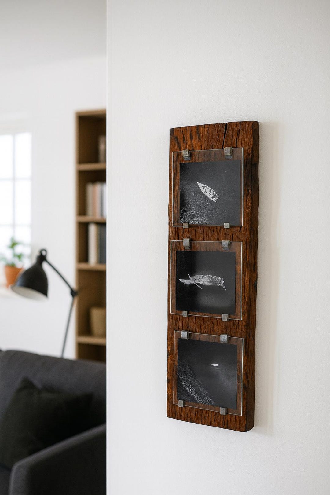 Rustic Reclaimed Wood 3-photo Frame: Polaroid Display - Etsy