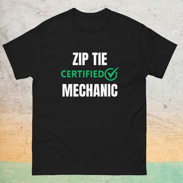 certified zip tie technician shirt