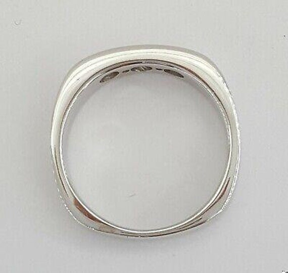 Round Cut Diamond Men's Wedding Ring Band 0.38 Ct… - image 9