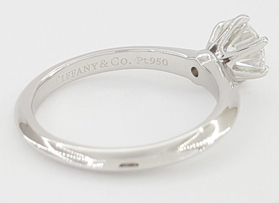Tiffany & Co Round Diamond Solitaire Platinum Eng… - image 10
