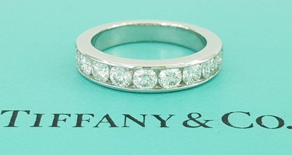 Tiffany & Co Half Circle Round Diamond Channel Pl… - image 1