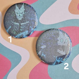 Kaiju No.8 Holographic Pin/ Button 2.25 in