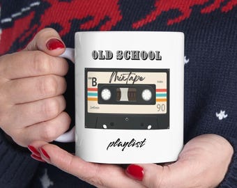 Retro Cassette Tape Mug: 80s Nostalgia Coffee Cup