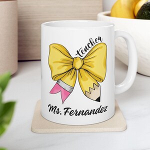 Personalized Teacher Mug: Custom Educator Appreciation Gift
