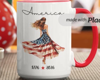 Mug Liberté 250 ans, Mug USA patriotique, Mug anniversaire USA, Tasse à café patriotique 1776 2026, Tasse fête de l'indépendance du 4 juillet, 4 juillet
