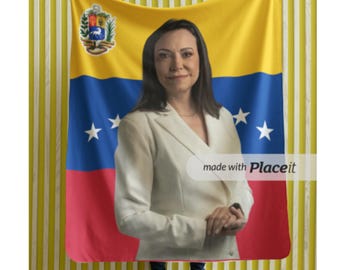Venezuelan Flag Blanket Cobija de Maria Corina Manta Venezuela Libre Regalo de los Enamorados Venezuela Regalo para Venezolanos Vzla