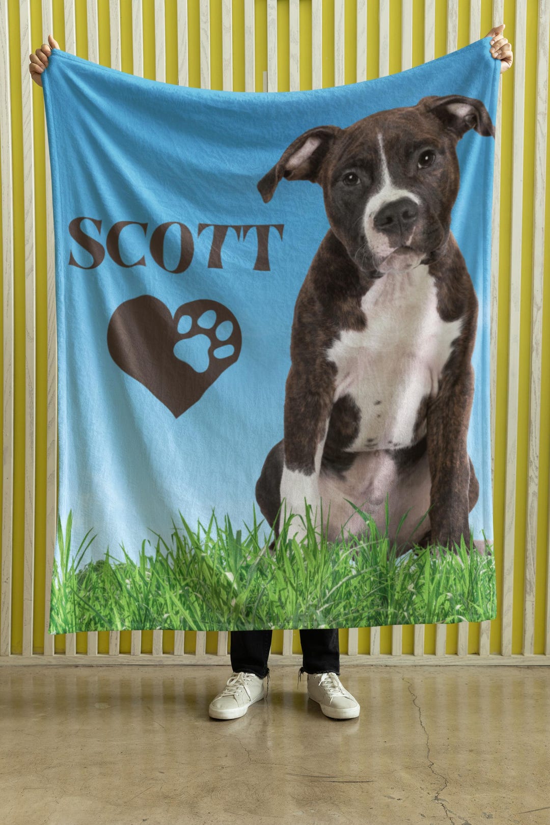 Personalized Pet Blanket Using Pet Photo + Name Custom Dog Blanket Cat ...