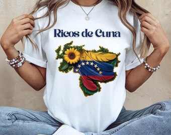 Franela para Venezolanos regalo para Inmigrantes Ropa para Venezolanos Camiseta minimalista Venezuela Humor Venezolano Franela para mujer