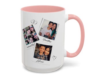 Photo Collage Mug Personalized Photo Coffe Mug Custom Initial Mug Custom Name Mug Photo Mother Cup Personalized Holiday Cup Daughter Gift