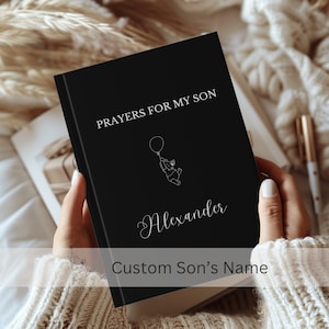 Oraciones a mi hijo Diario Baby Shower Regalo Personalizado Winnie the Pooh Cuaderno Embarazo Personalizado Hija Nombre Diario Recuerdo Nuevos padres