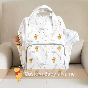 Classic Winnie Pooh Diaper Bag Baby Shower Gift Blanket Newborn Gift Pooh Bear Swaddle Delivery Blanket Custom Baby Name Swaddle Pooh Bear Etsy