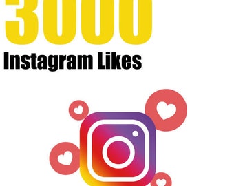 3000 J'aime sur Instagram