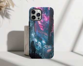 Futuristic Cyberpunk 2077 Ninja Wallpaper Phone Case iPhone 15 14 13 Case iPhone Pro Max Aesthetic Protective Cell Phone Case Gift for Him