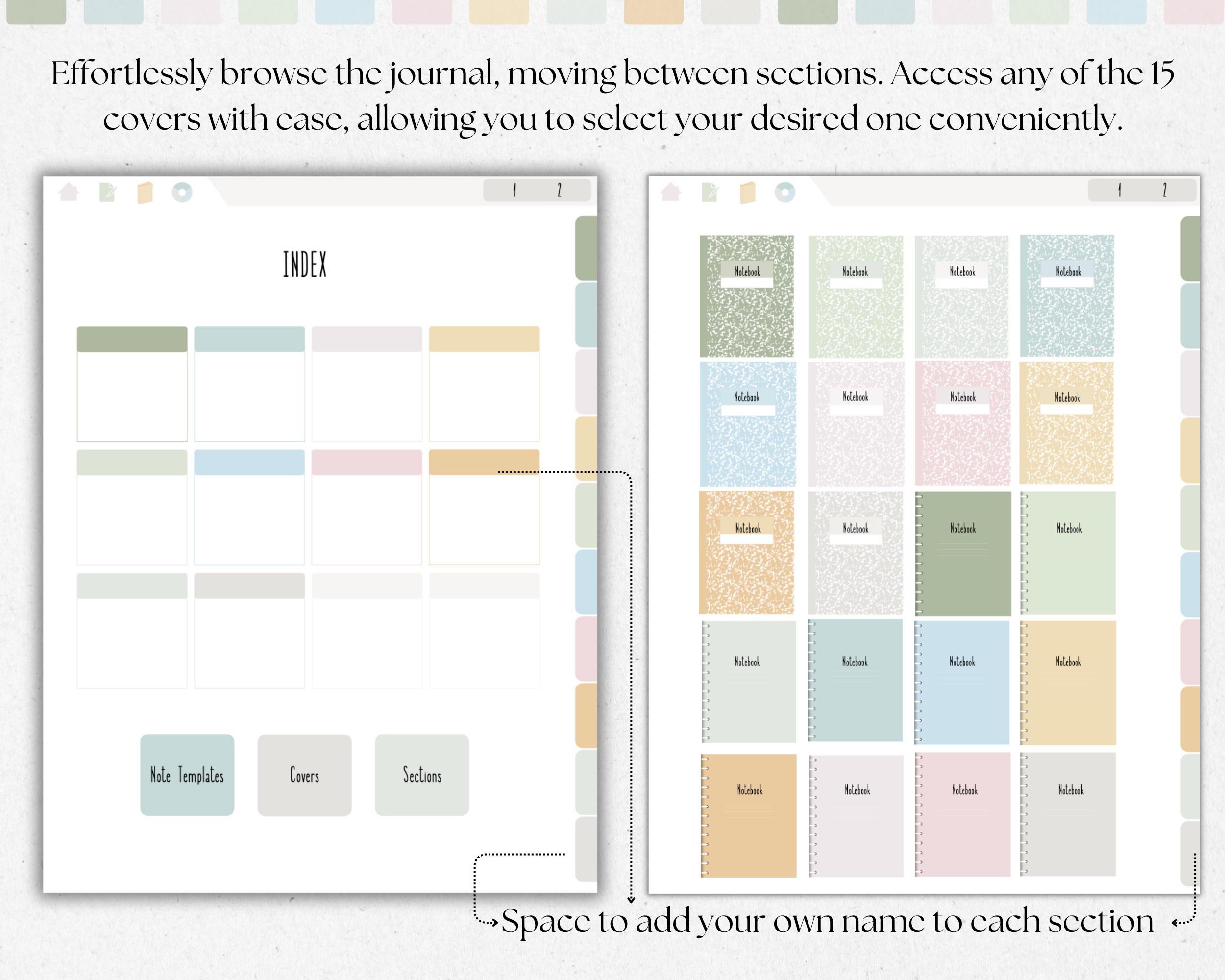 Hyperlinked Digital Note Template, Cornell Notes, Student Note Taking ...
