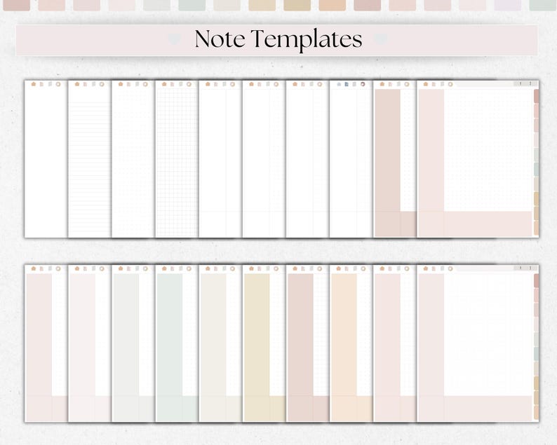 Digital Student Notebook With Hyperlinked Sections Cornell Note ...