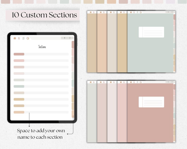 Digital Student Notebook With Hyperlinked Sections Cornell Note ...