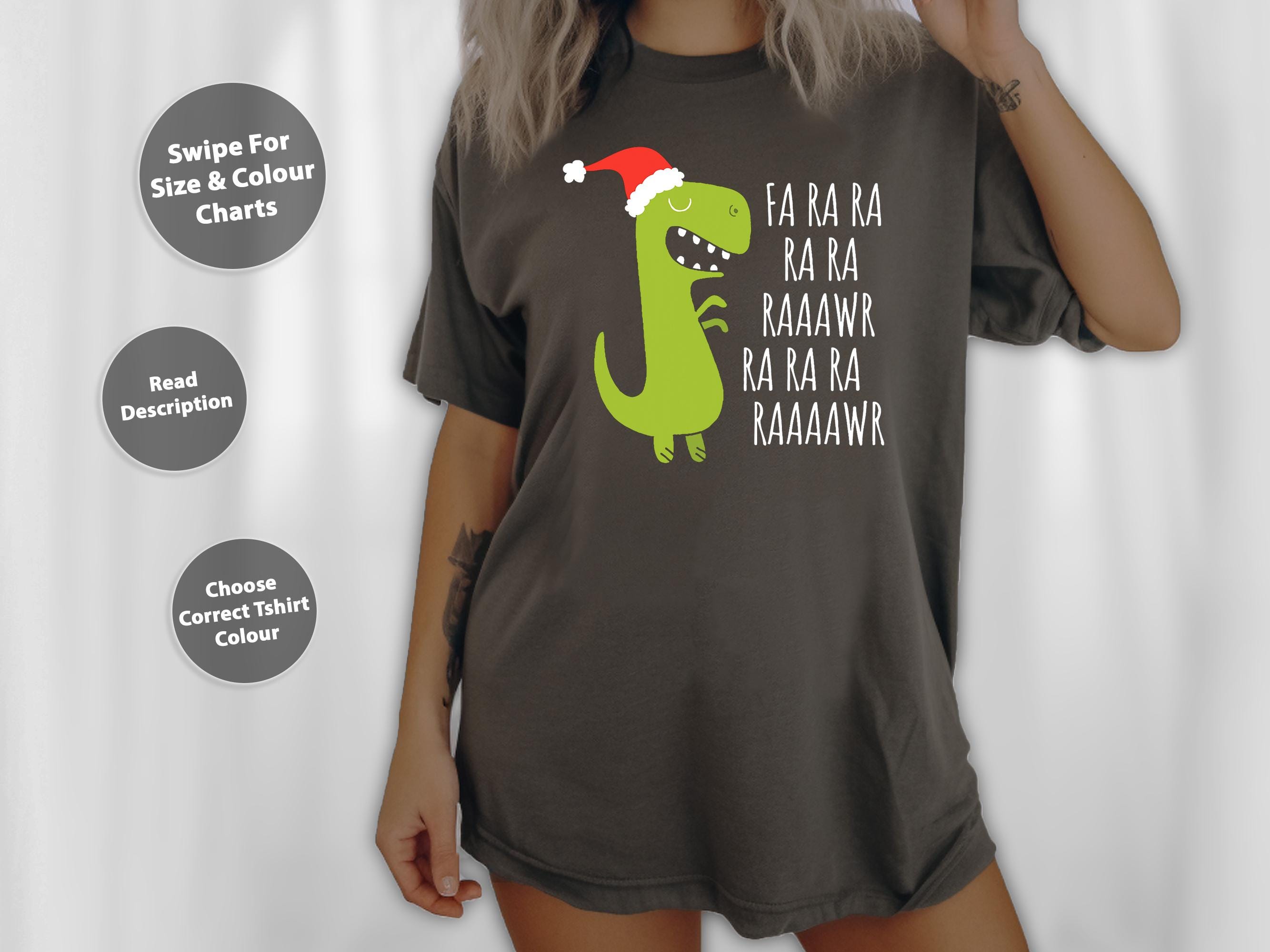 Funny Dinosaur Fa Ra Ra Rawr Rawr Christmas Dinosaur Xmas T-Shirt Funny Dinosaur Fa Ra Ra Rawr Rawr Christmas Dinosaur Xmas T-Shirt