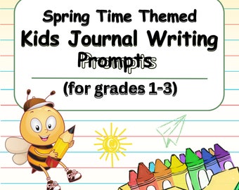 Kids Spring Journal: Writing Prompts & Outdoor Adventure (Digital Download)