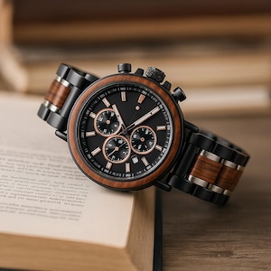 Personalized Wooden Watch, Engraved Wood Watch,  Custom Engraved Groomsmen Gift, gift for him, personalized gift, anniversary gift, birthday