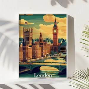 London Travel Gift, London City Poster, Digital Download, Wedding Gift, Home Decor, London Birthday Present, Personalized Gifts, London Art