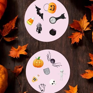 Pastel Pink Halloween Ceramic Coasters - Set of 2!